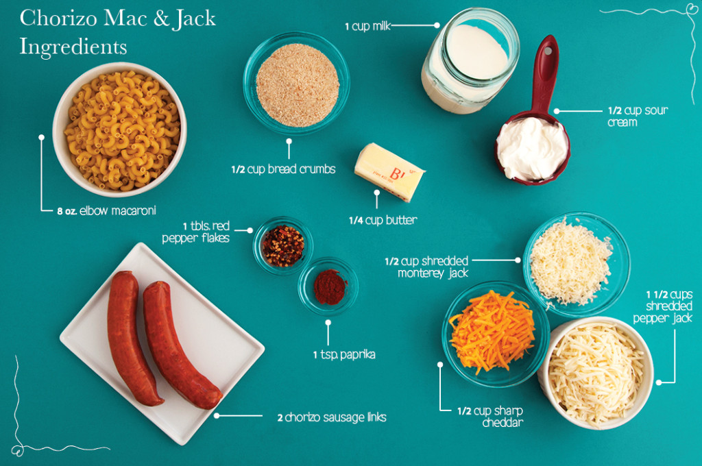 Chorizo-Mac-n-Jack-Ingredients