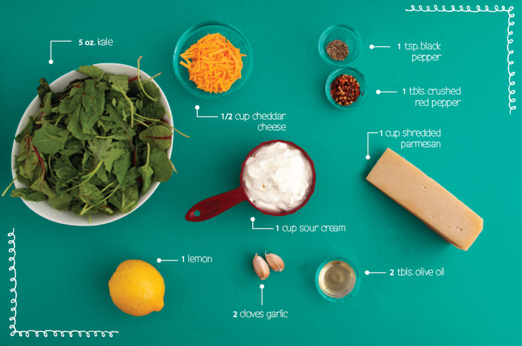 Parmesan-Kale-Dip-Ingredients