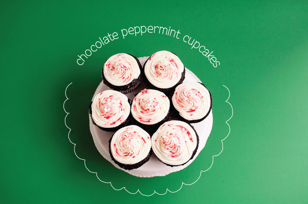 Chocolate-Peppermint-Cupcakes-Overhead