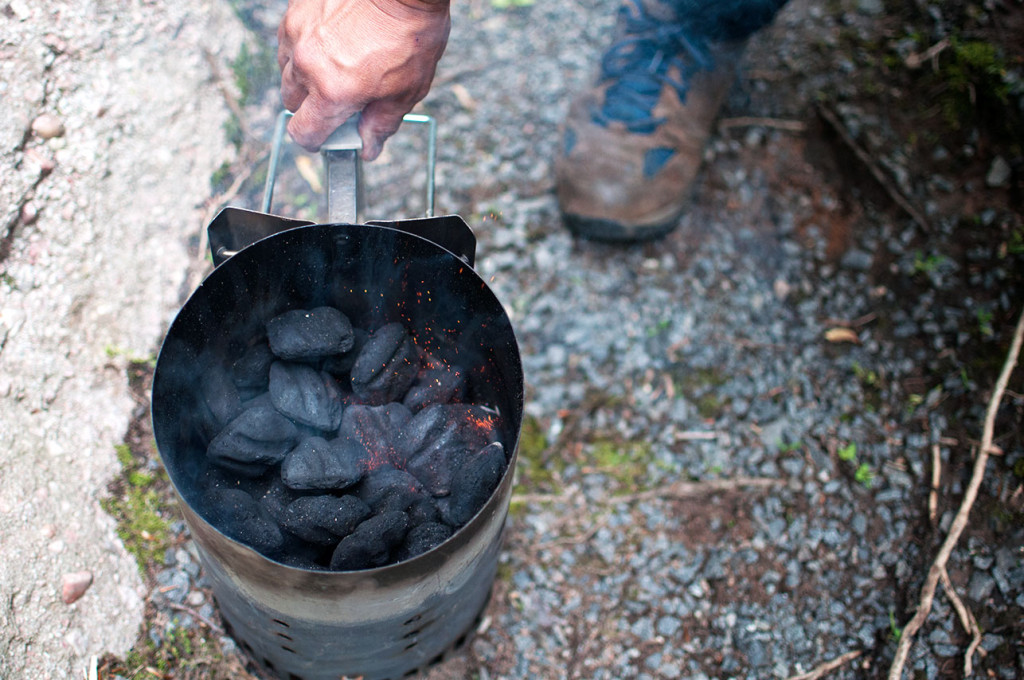 Camping-Charcoal-Fire